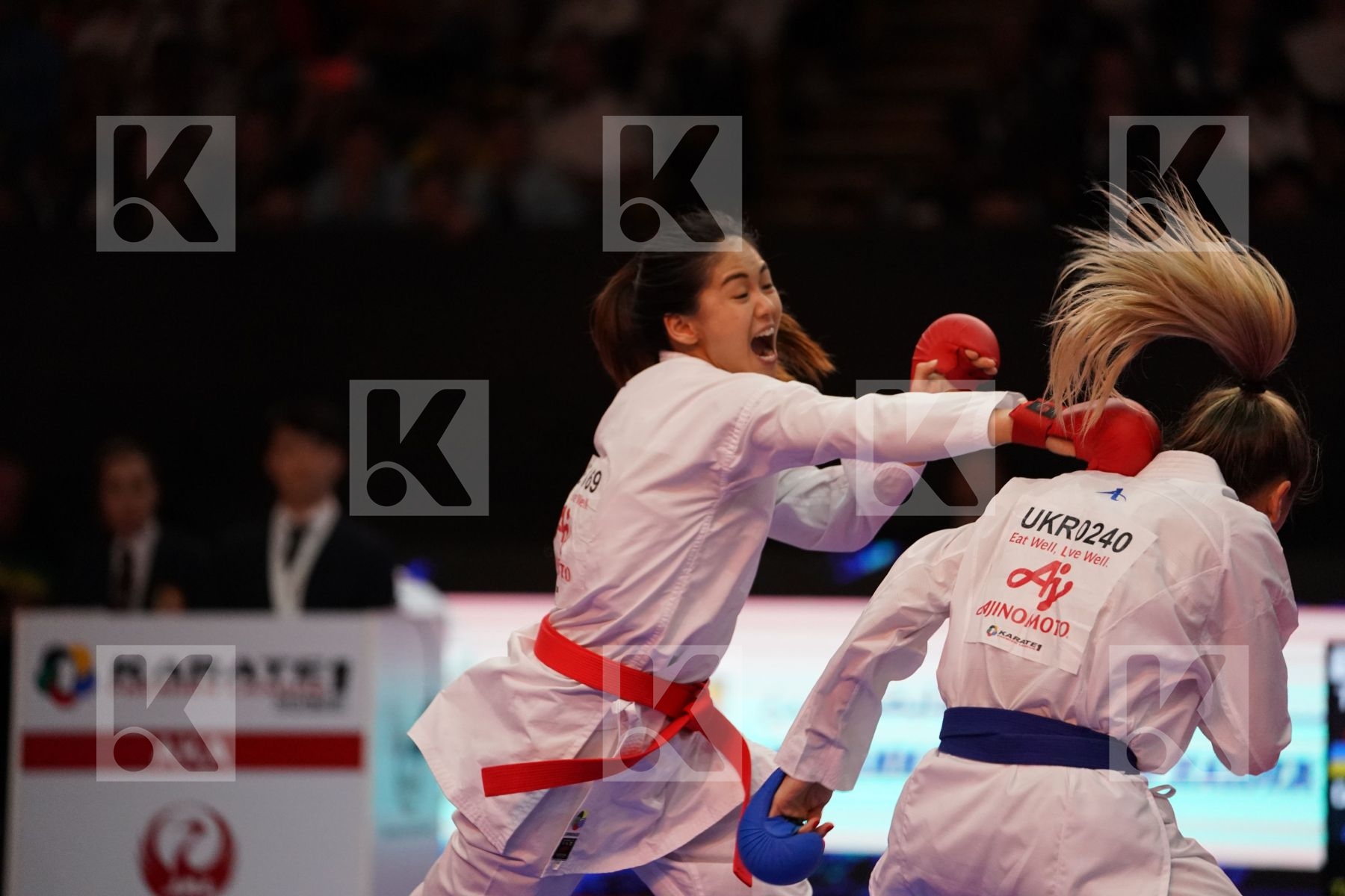 WEN TZU-YUN (CHINESE TAIPEI) VS TERLIUGA ANZHELIKA (UKRAINE) in Senior Kumite -55 Kg - Gold bout