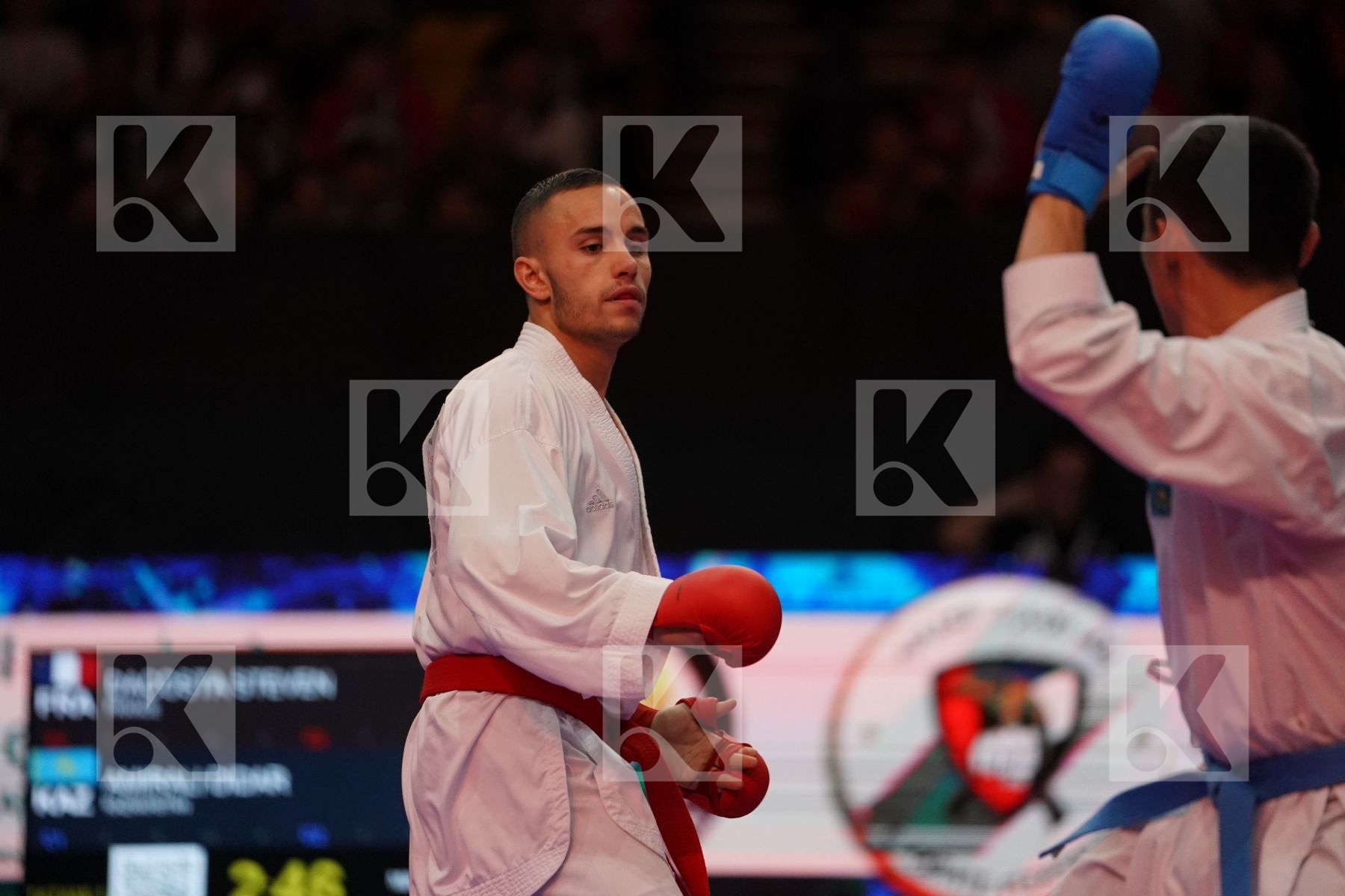 DACOSTA STEVEN (FRANCE) VS AMIRALI DIDAR (KAZAKHSTAN) in Senior Kumite -67 Kg - Gold bout