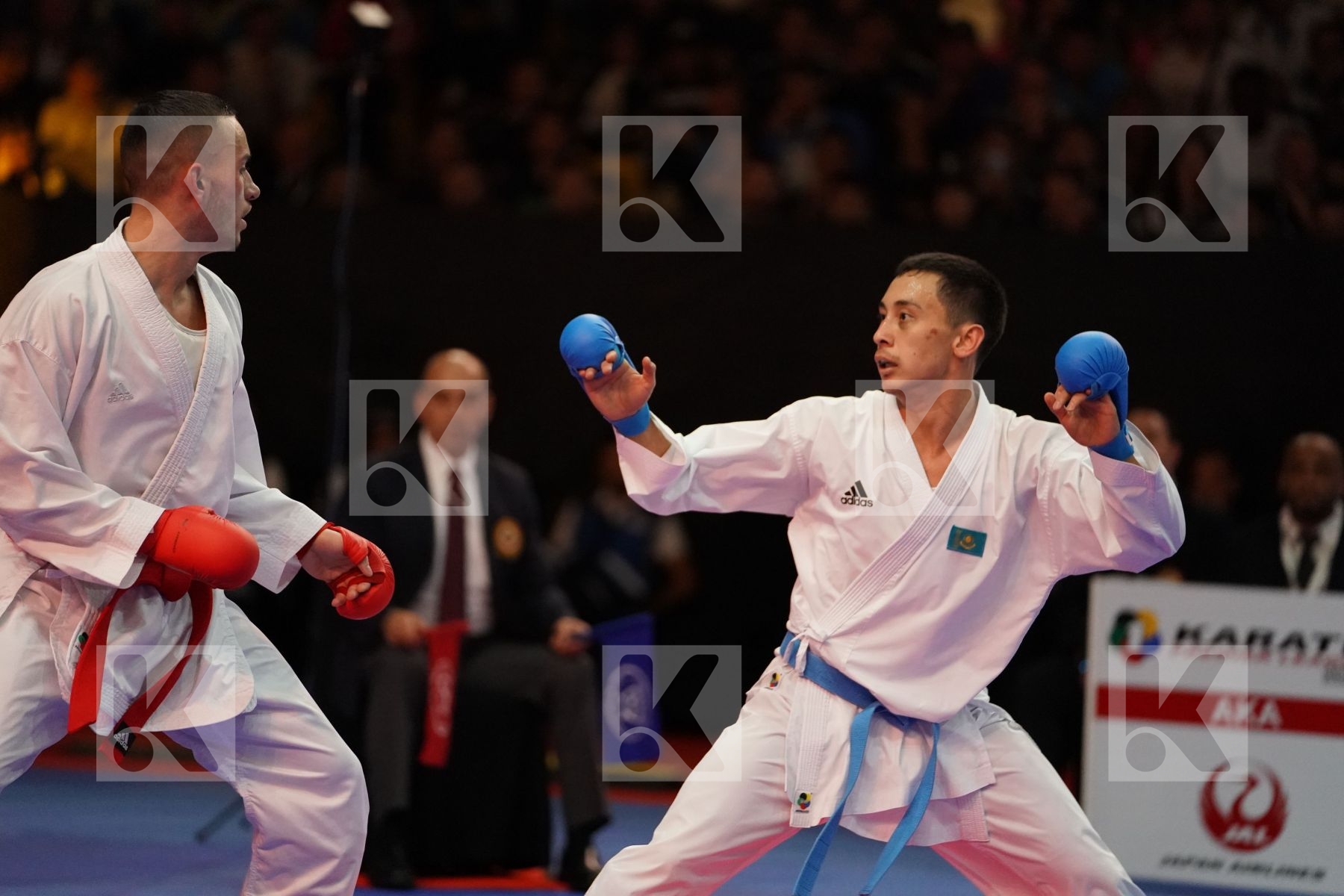 DACOSTA STEVEN (FRANCE) VS AMIRALI DIDAR (KAZAKHSTAN) in Senior Kumite -67 Kg - Gold bout