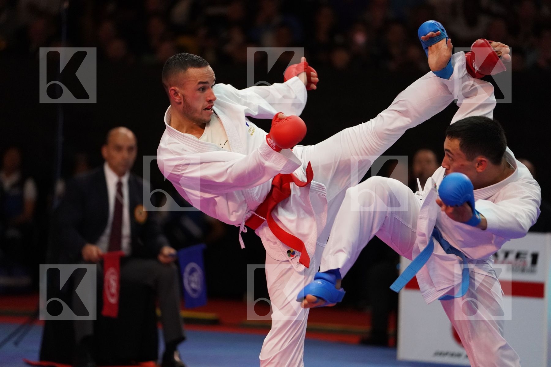DACOSTA STEVEN (FRANCE) VS AMIRALI DIDAR (KAZAKHSTAN) in Senior Kumite -67 Kg - Gold bout