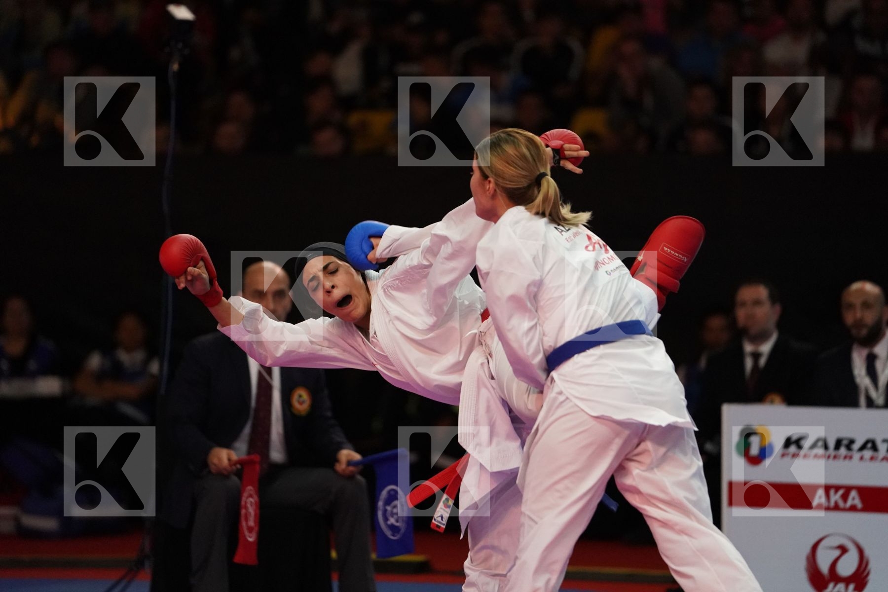 ABDELAZIZ FERYAL (EGYPT) VS ZARETSKA IRINA (AZERBAIJAN) in Senior Kumite -68 Kg - Gold bout