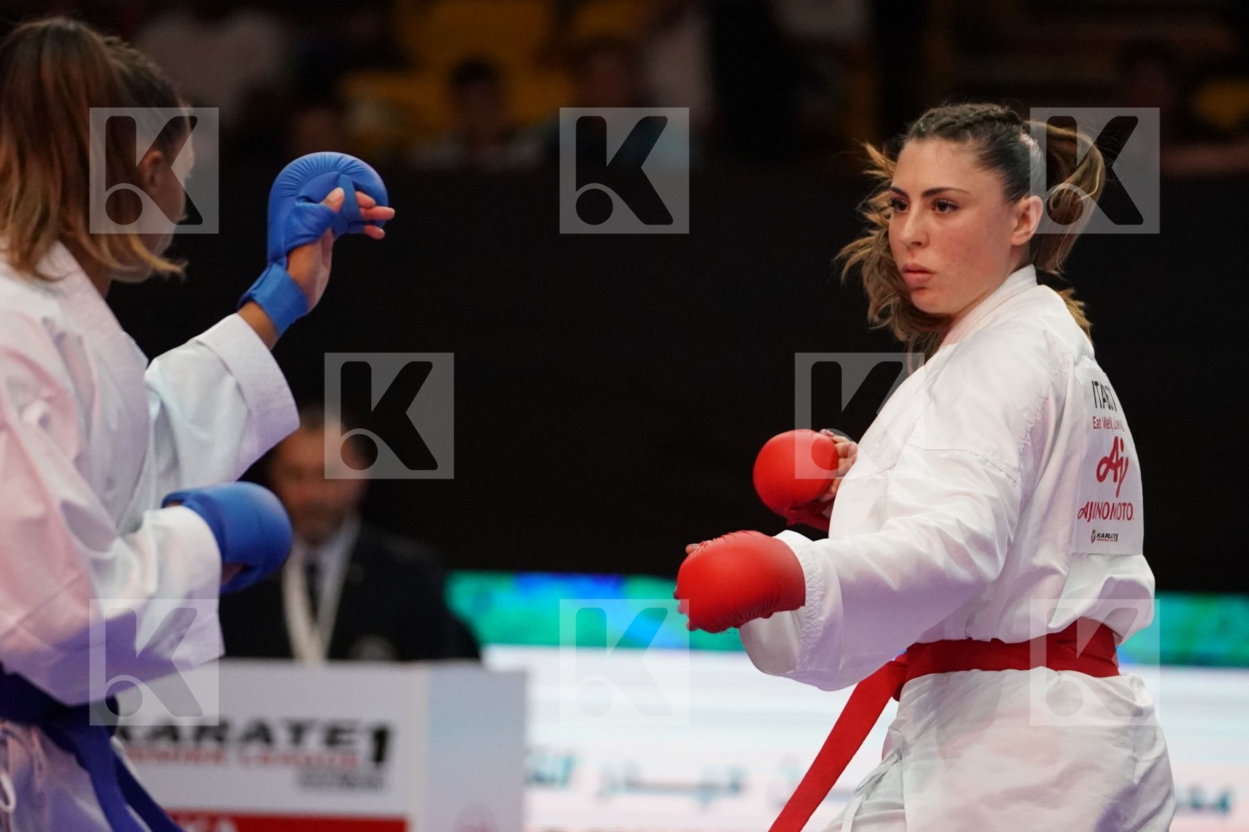 FERRACUTI CLIO (ITALY) VS FLORENTIN ANNE LAURE (FRANCE) in Senior Kumite 68+ Kg - Gold bout