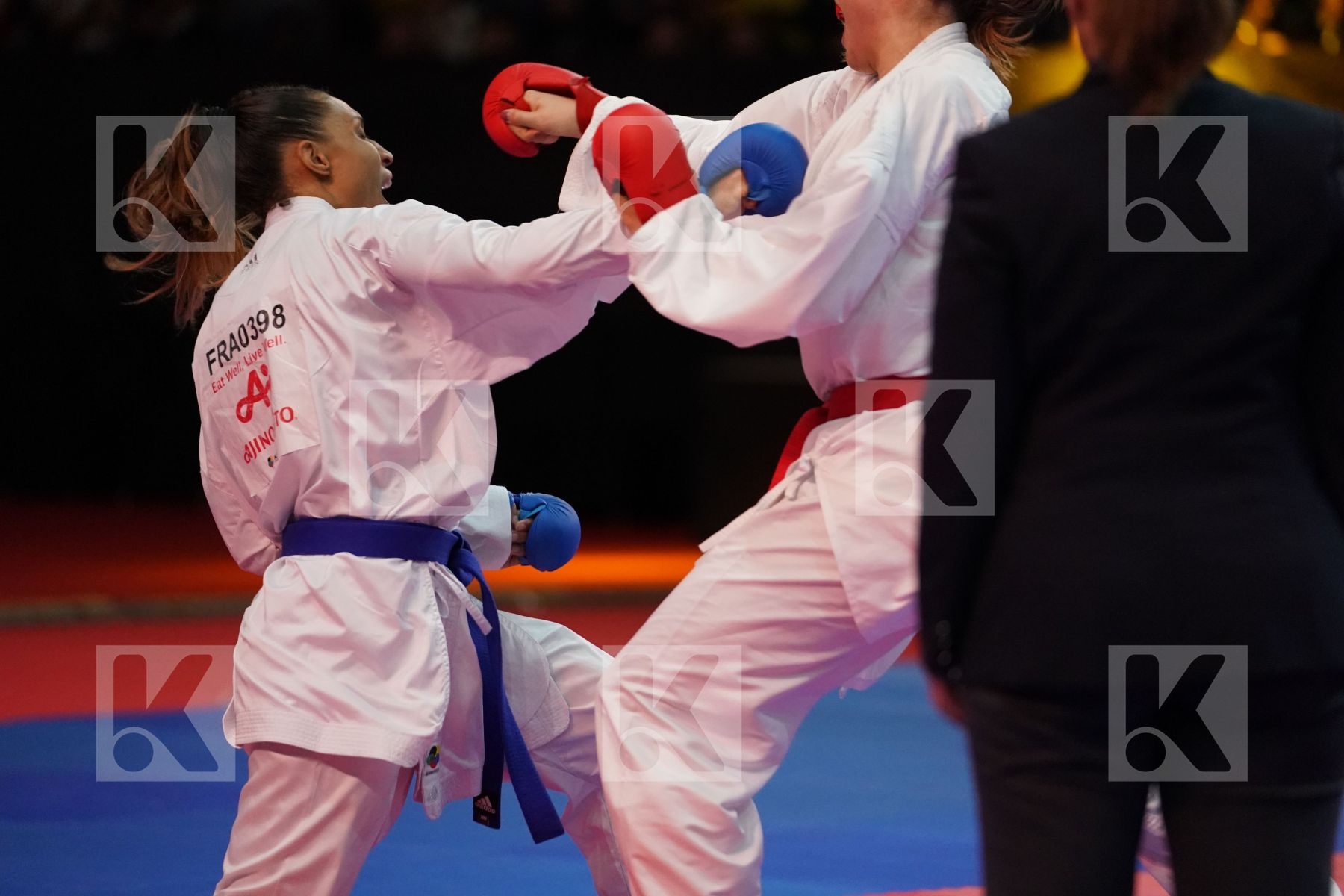 FERRACUTI CLIO (ITALY) VS FLORENTIN ANNE LAURE (FRANCE) in Senior Kumite 68+ Kg - Gold bout