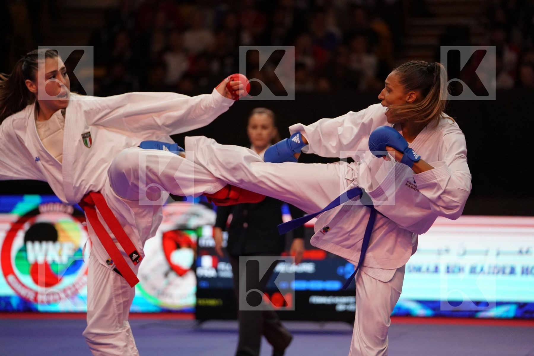 FERRACUTI CLIO (ITALY) VS FLORENTIN ANNE LAURE (FRANCE) in Senior Kumite 68+ Kg - Gold bout
