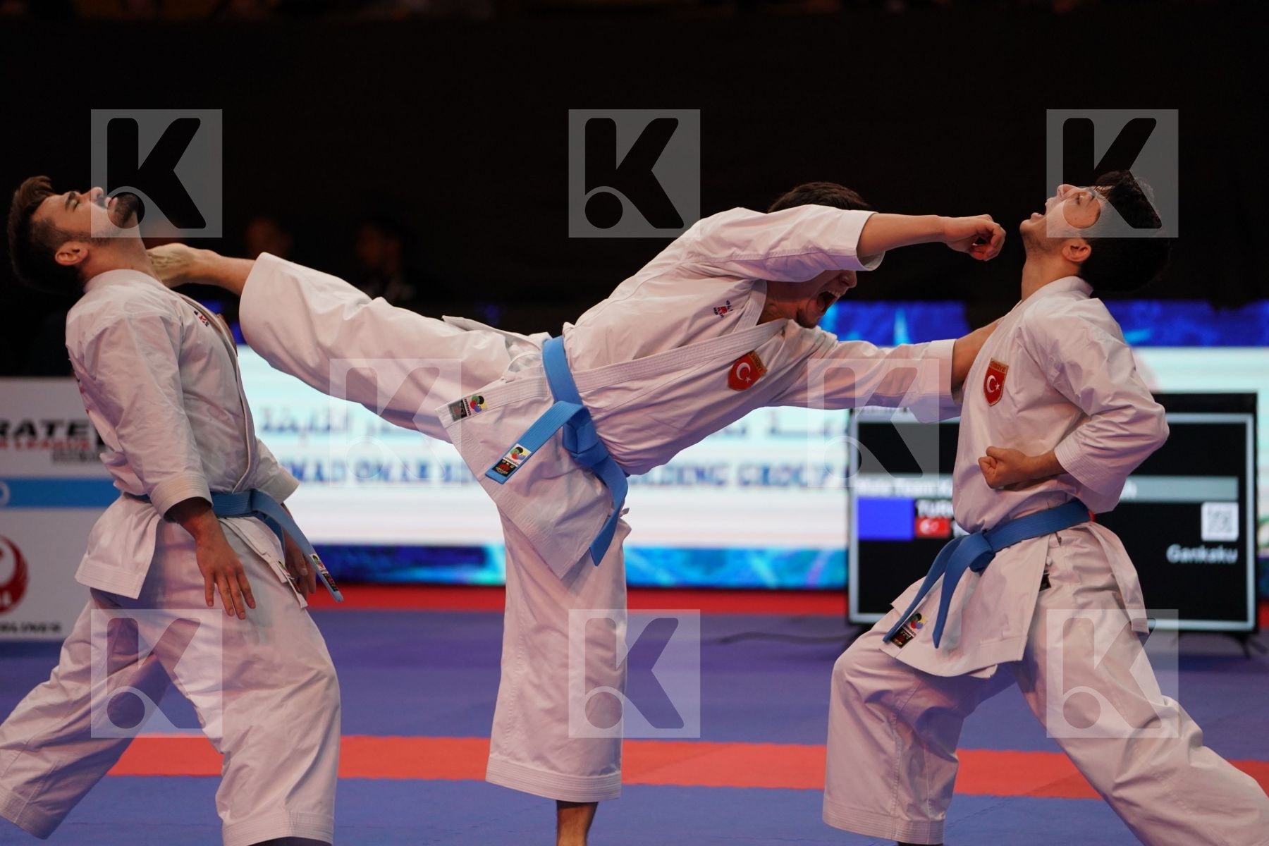 TURKEY in Senior Team Male Kata - Gold bout