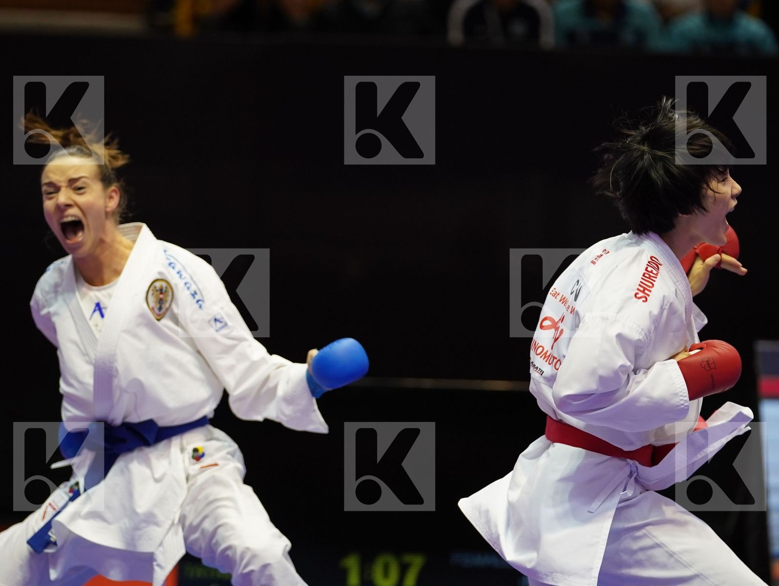 LI RANRAN (China) vs PLANK BETTINA (Austria) in Senior Kumite -50 Kg - Bronze bout