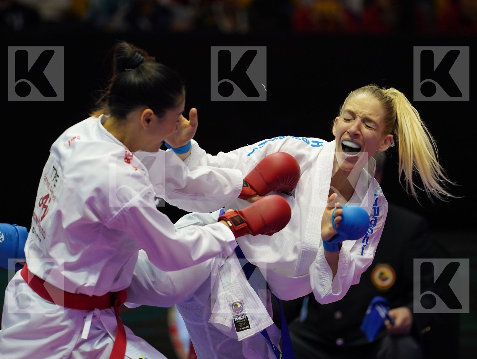 WEN TZU-YUN (Chinese Taipei) vs MESSERSCHMIDT JANA (Germany) in Senior Kumite -55 Kg - Bronze bout