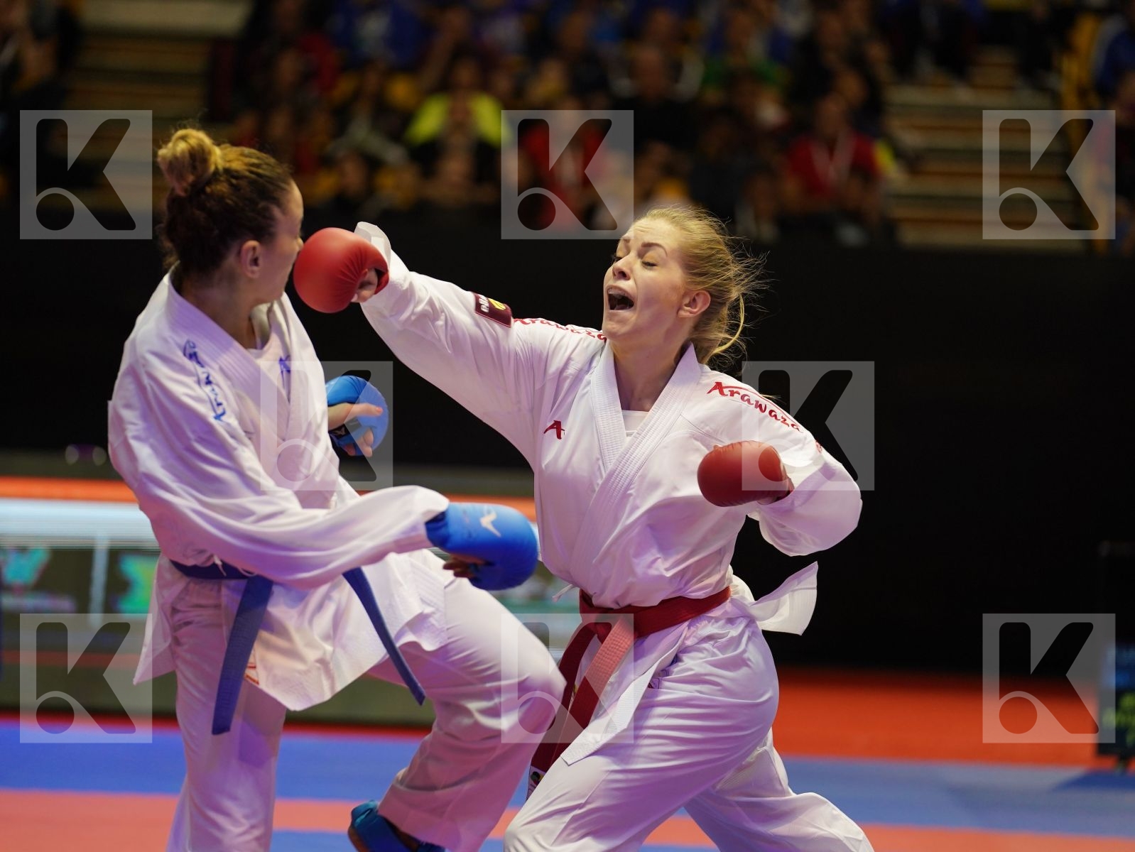 BANASZCZYK DOROTA (Poland) vs YAKAN TUBA (Turkey) in Senior Kumite -55 Kg - Bronze bout