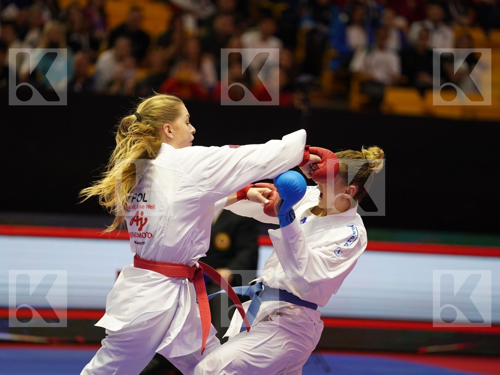 BANASZCZYK DOROTA (Poland) vs YAKAN TUBA (Turkey) in Senior Kumite -55 Kg - Bronze bout