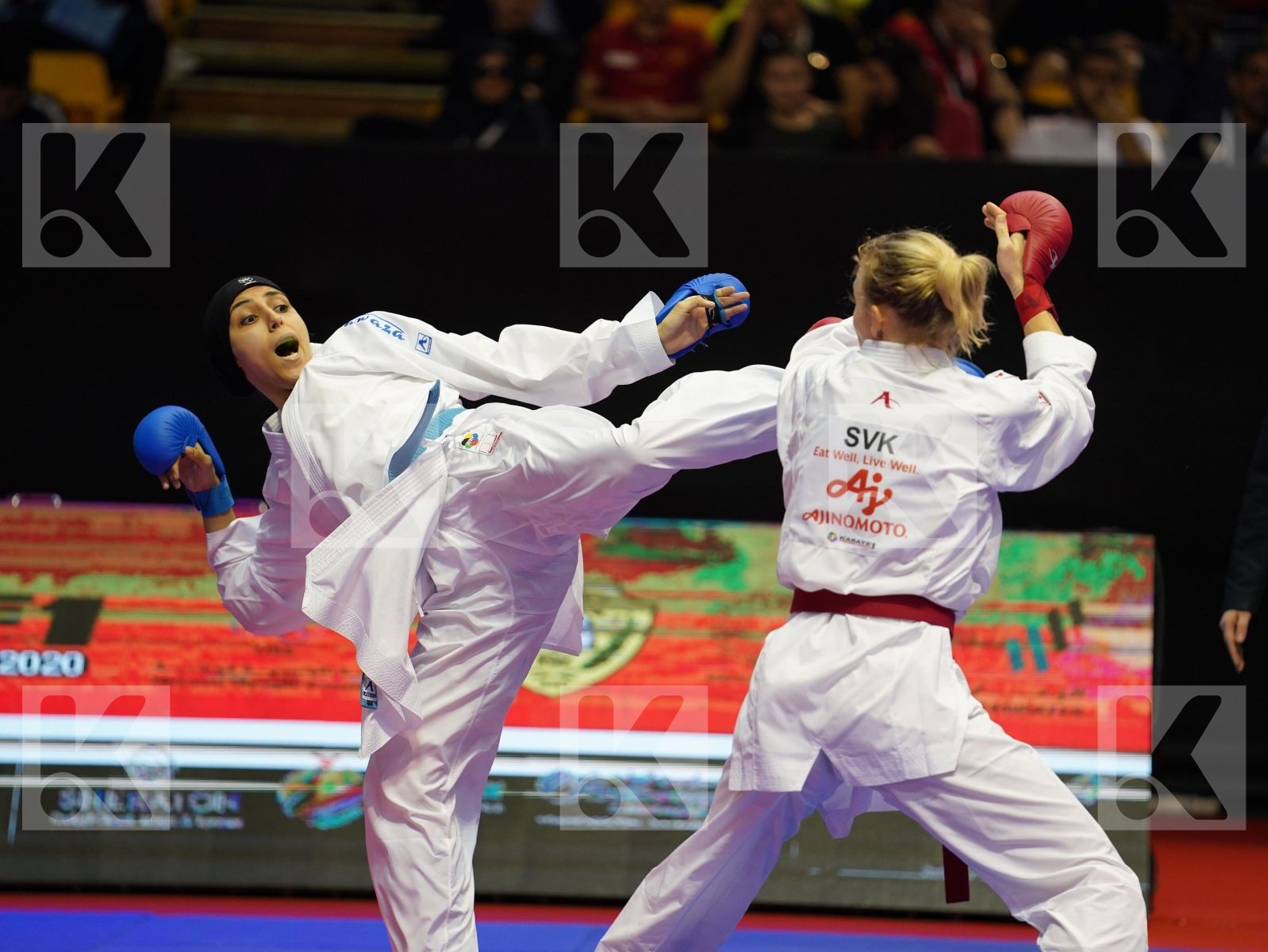 SUCHANKOVA INGRIDA (Slovakia) vs LOTFY GIANA (Egypt) in Senior Kumite -61 Kg - Bronze bout