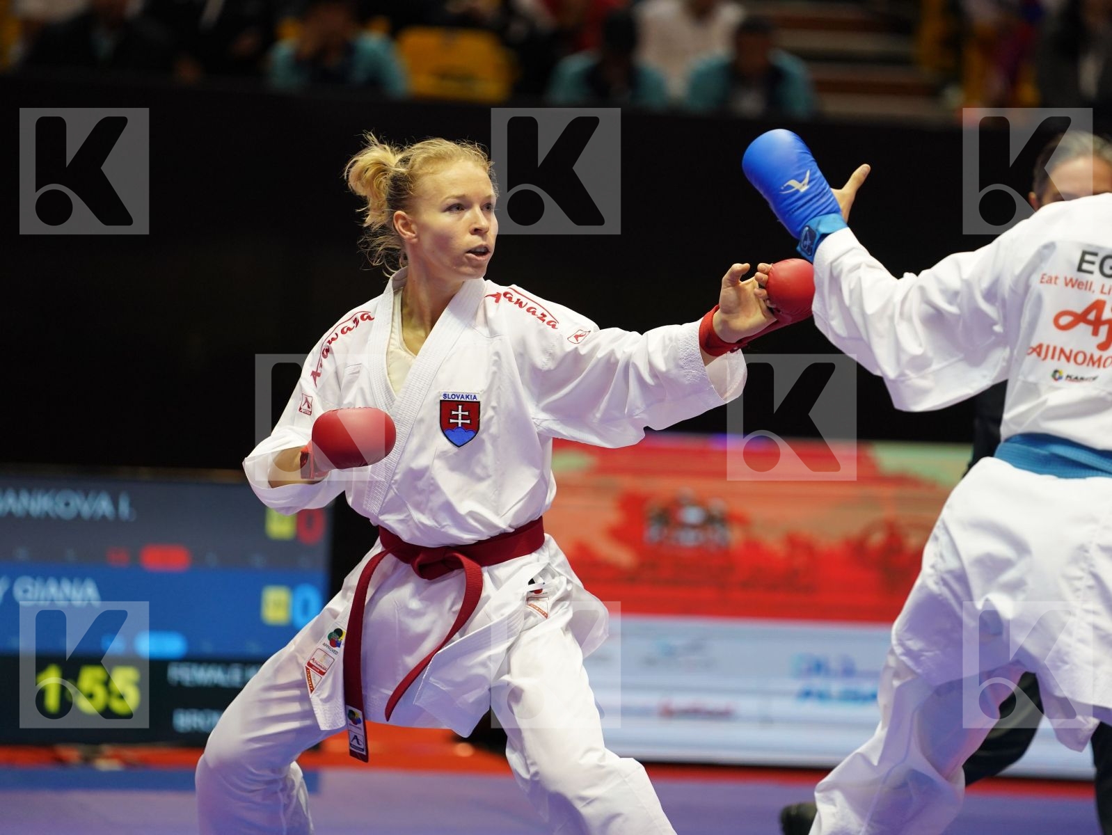 SUCHANKOVA INGRIDA (Slovakia) vs LOTFY GIANA (Egypt) in Senior Kumite -61 Kg - Bronze bout