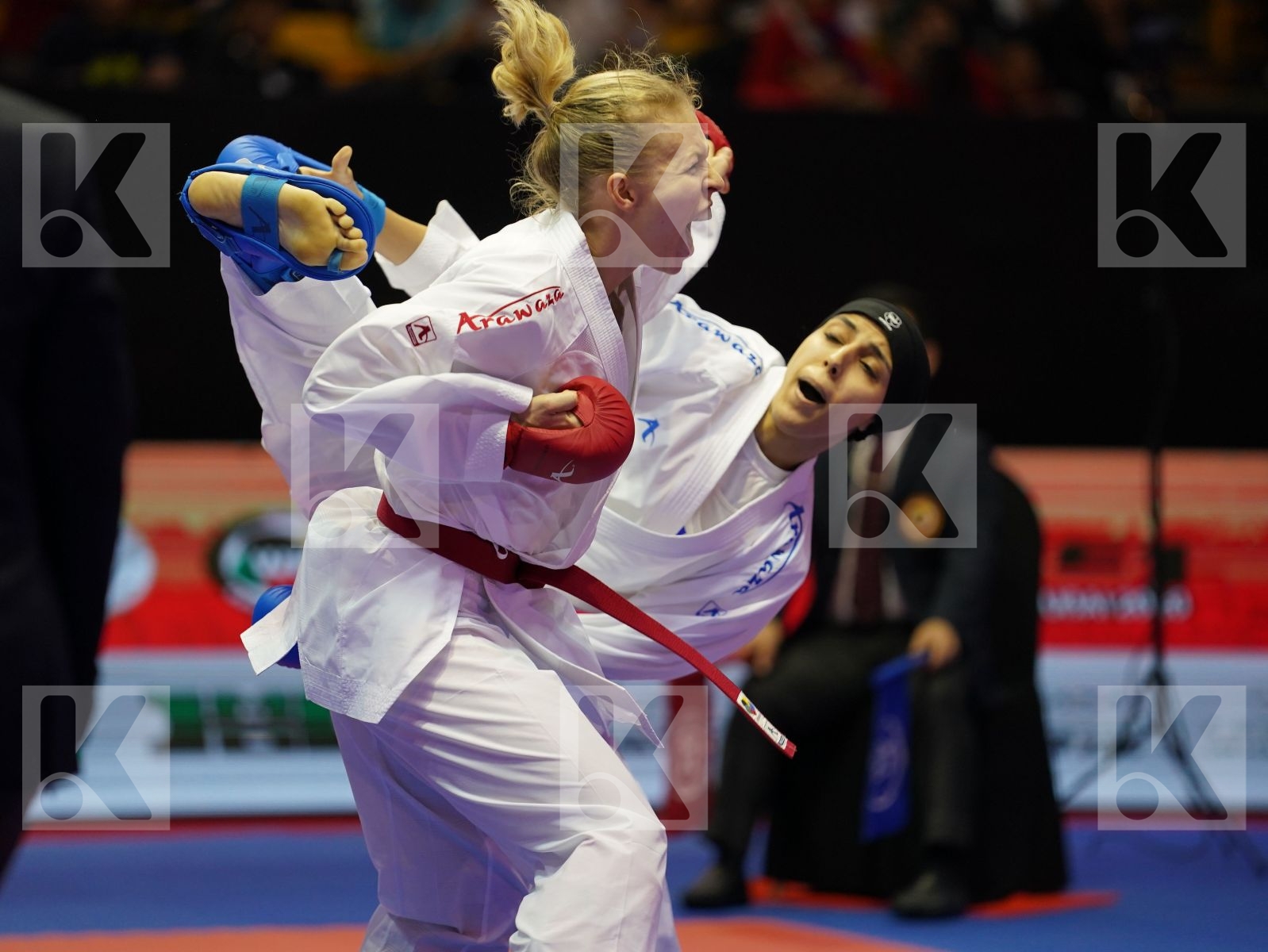 SUCHANKOVA INGRIDA (Slovakia) vs LOTFY GIANA (Egypt) in Senior Kumite -61 Kg - Bronze bout