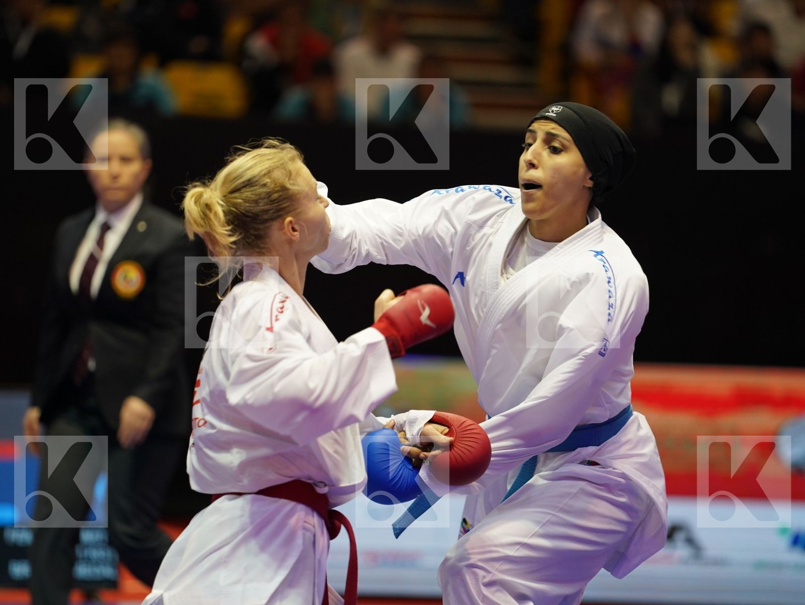 SUCHANKOVA INGRIDA (Slovakia) vs LOTFY GIANA (Egypt) in Senior Kumite -61 Kg - Bronze bout