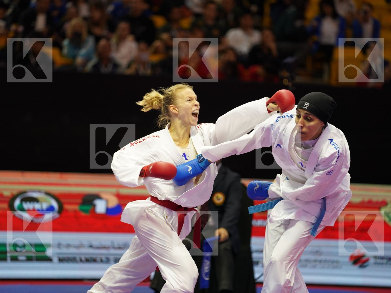 SUCHANKOVA INGRIDA (Slovakia) vs LOTFY GIANA (Egypt) in Senior Kumite -61 Kg - Bronze bout
