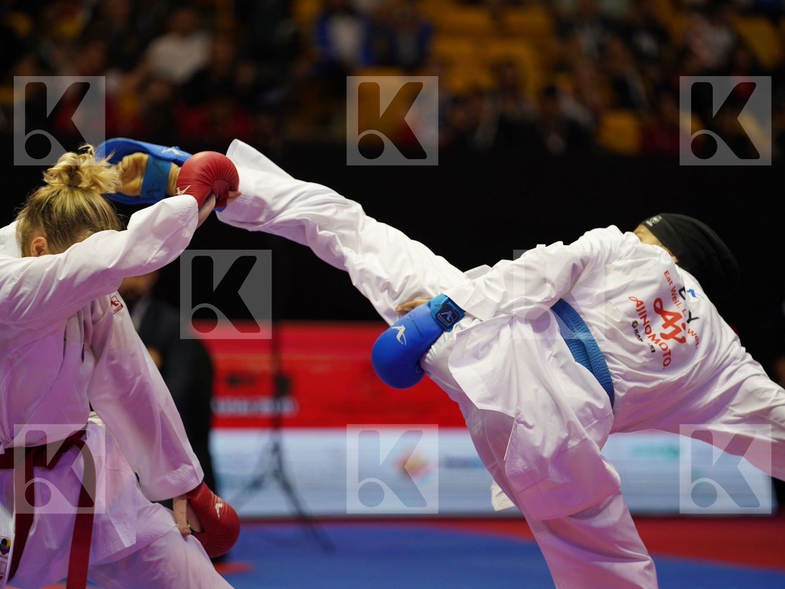 SUCHANKOVA INGRIDA (Slovakia) vs LOTFY GIANA (Egypt) in Senior Kumite -61 Kg - Bronze bout