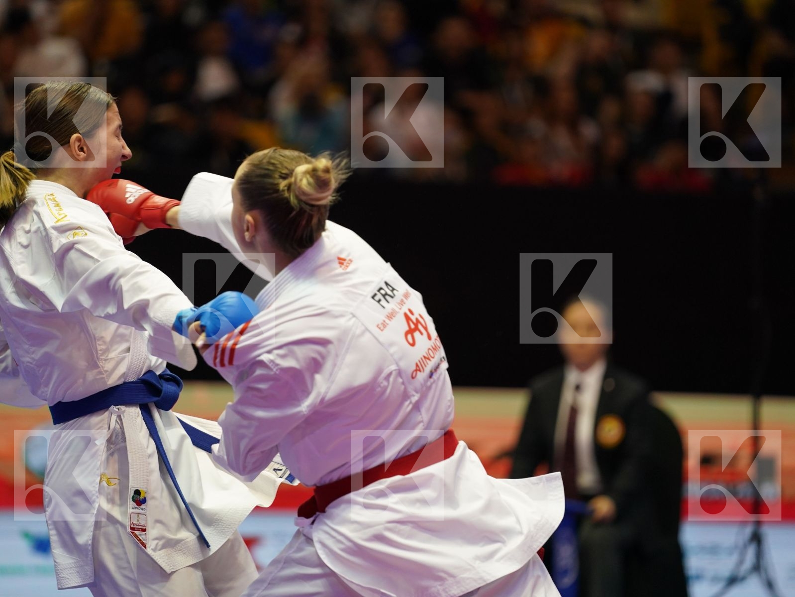 AGIER ALIZEE (France) vs ZARETSKA IRINA (Azerbaijan) in Senior Kumite -68 Kg - Bronze bout