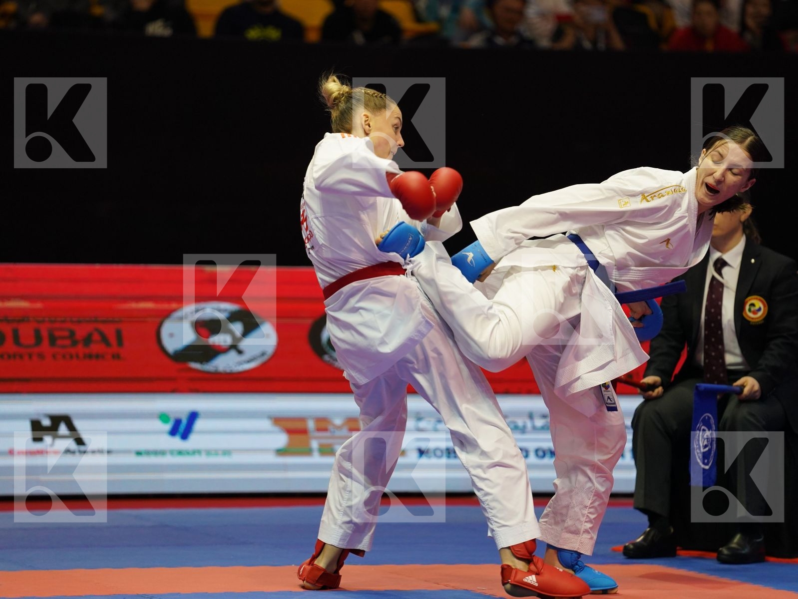 AGIER ALIZEE (France) vs ZARETSKA IRINA (Azerbaijan) in Senior Kumite -68 Kg - Bronze bout