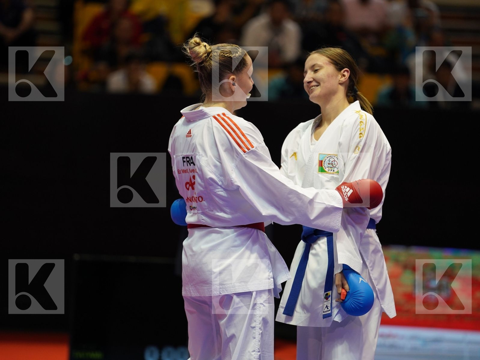 AGIER ALIZEE (France) vs ZARETSKA IRINA (Azerbaijan) in Senior Kumite -68 Kg - Bronze bout