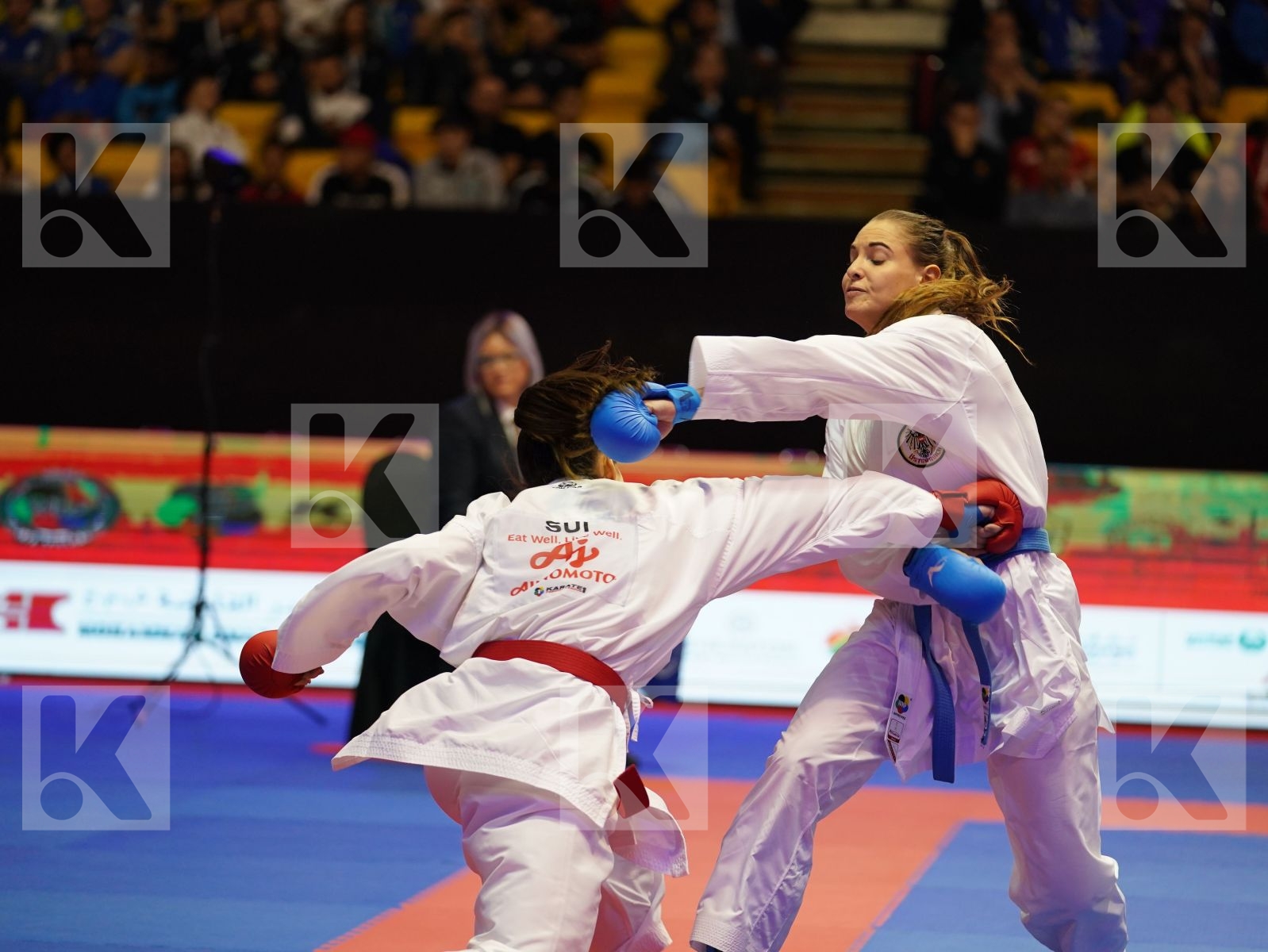 QUIRICI ELENA (Suisse) vs BUCHINGER ALISA (Austria) in Senior Kumite -68 Kg - Bronze bout