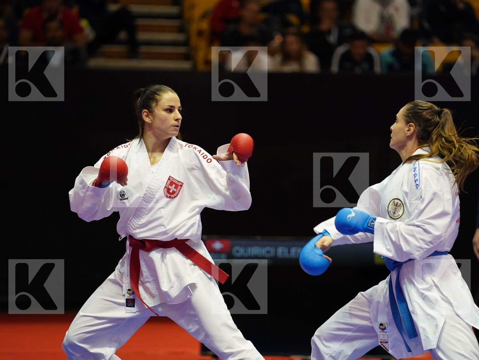 QUIRICI ELENA (Suisse) vs BUCHINGER ALISA (Austria) in Senior Kumite -68 Kg - Bronze bout
