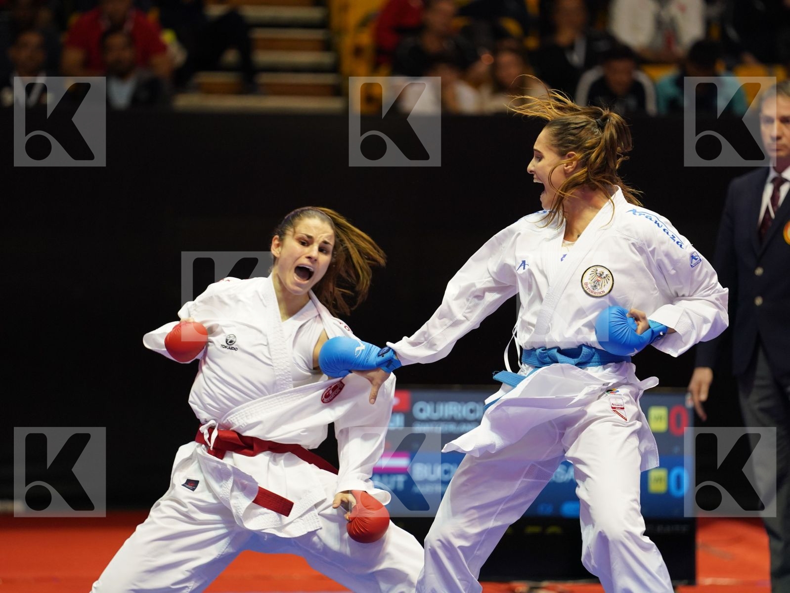 QUIRICI ELENA (Suisse) vs BUCHINGER ALISA (Austria) in Senior Kumite -68 Kg - Bronze bout