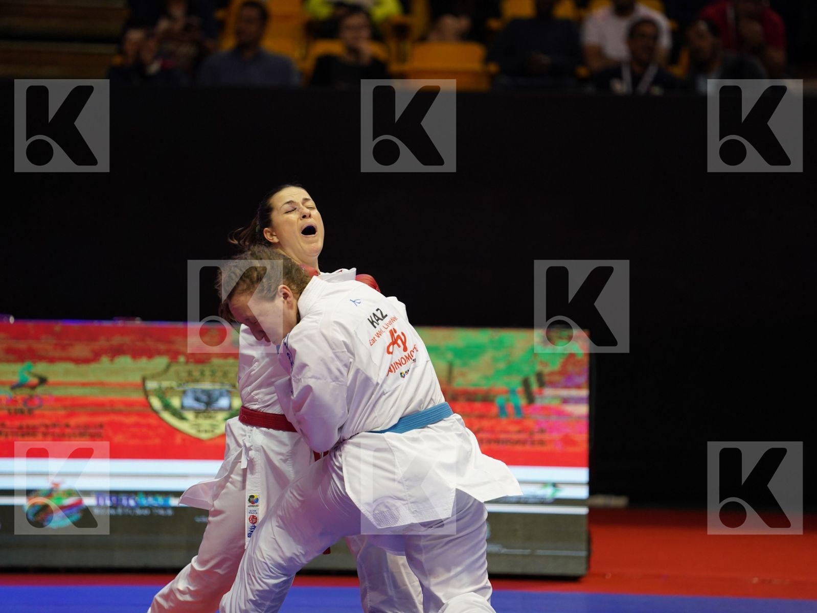 PALACIO GONZALEZ LAURA (Spain) vs BERULTSEVA SOFYA (Kazakhstan) in Senior Kumite 68+ Kg - Bronze bout