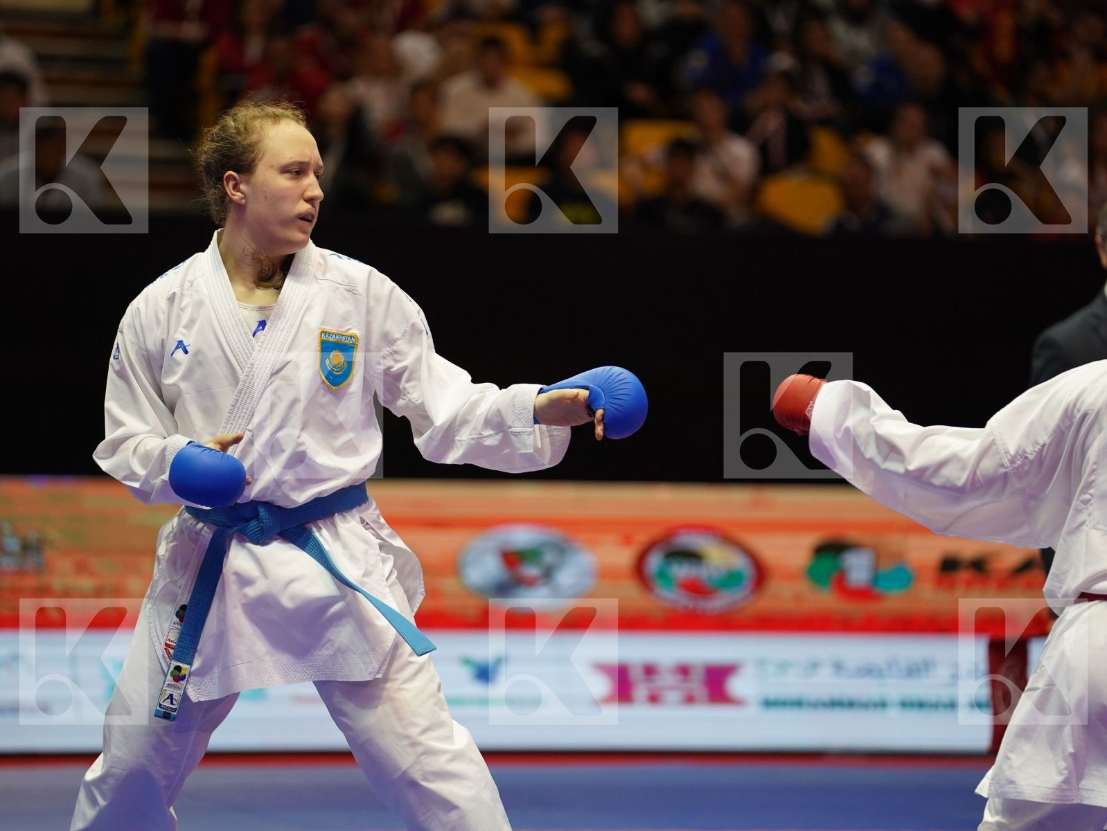 PALACIO GONZALEZ LAURA (Spain) vs BERULTSEVA SOFYA (Kazakhstan) in Senior Kumite 68+ Kg - Bronze bout