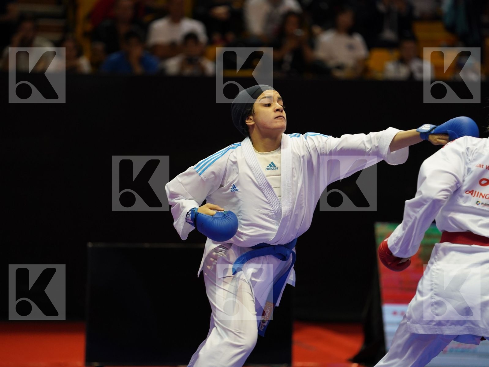 CHATZILIADOU ELENI (Greece) vs OKILA MENNA SHAABAN (Egypt) in Senior Kumite 68+ Kg - Bronze bout