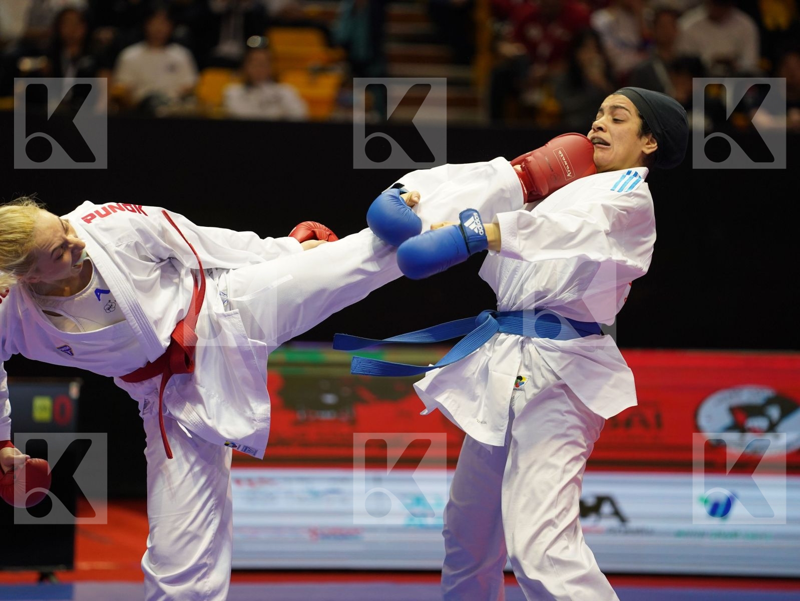 CHATZILIADOU ELENI (Greece) vs OKILA MENNA SHAABAN (Egypt) in Senior Kumite 68+ Kg - Bronze bout