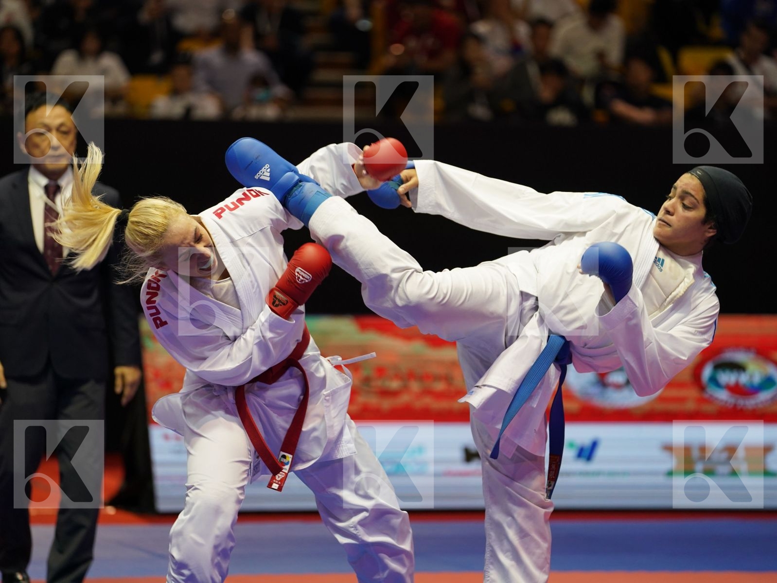 CHATZILIADOU ELENI (Greece) vs OKILA MENNA SHAABAN (Egypt) in Senior Kumite 68+ Kg - Bronze bout