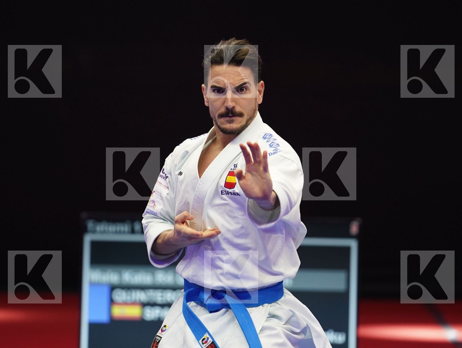 QUINTERO CAPDEVILA DAMIAN HUGO (Spain) in Senior Male Kata - Gold bout