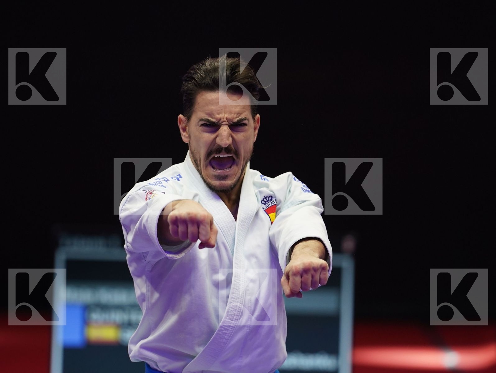 QUINTERO CAPDEVILA DAMIAN HUGO (Spain) in Senior Male Kata - Gold bout