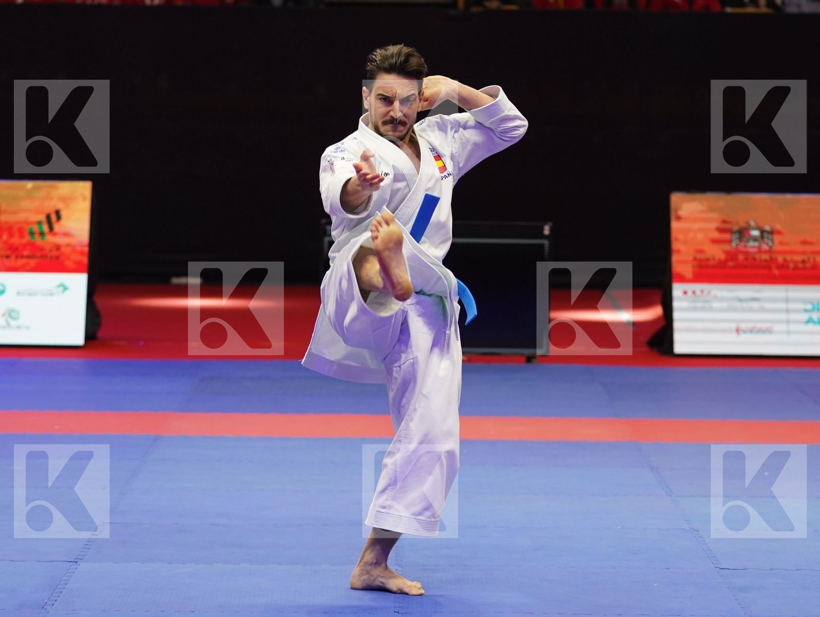 QUINTERO CAPDEVILA DAMIAN HUGO (Spain) in Senior Male Kata - Gold bout