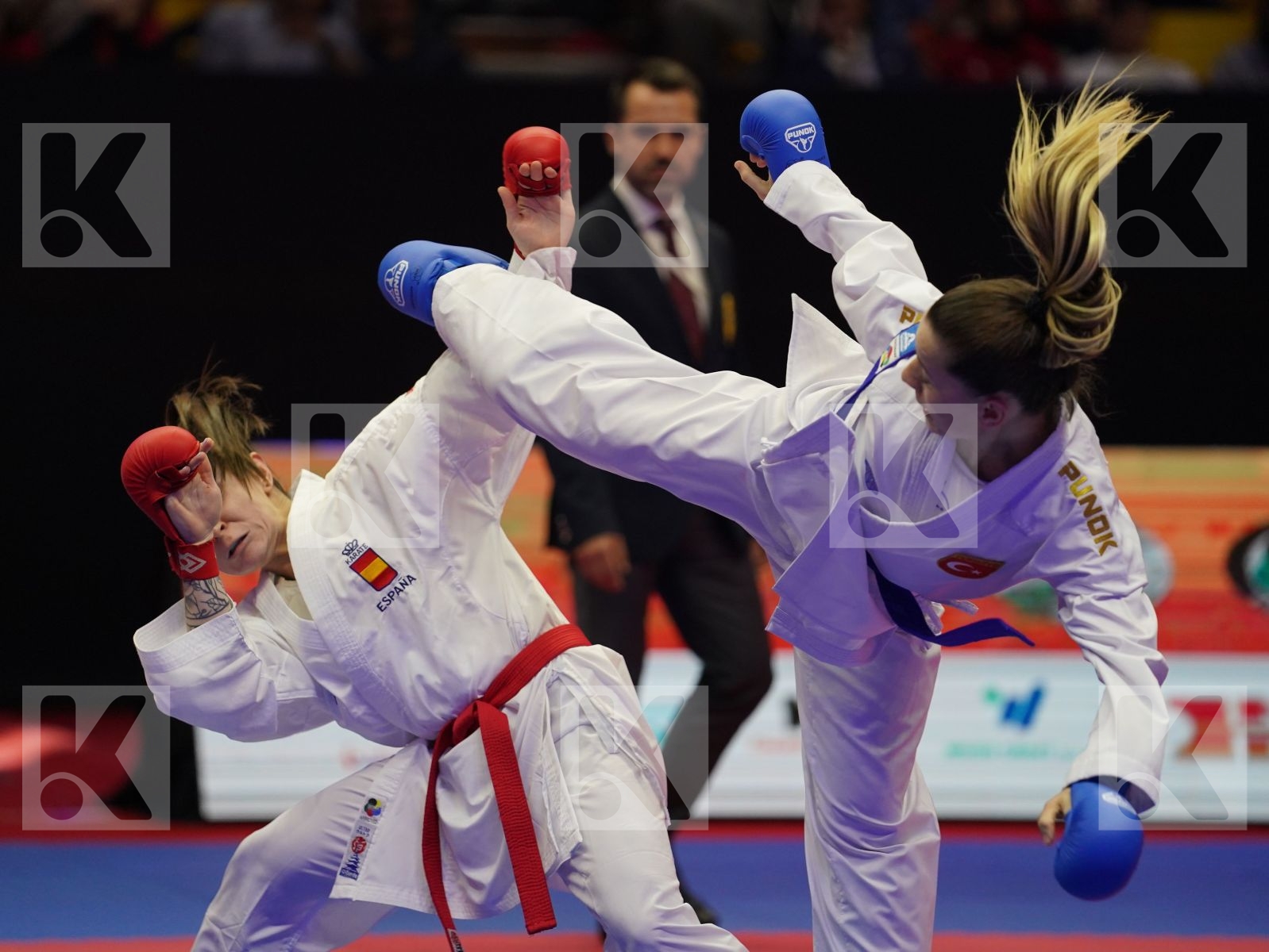 GOMEZ MORALES NADIA (Spain) vs OZCELIK ARAPOGLU SERAP (Turkey) in Senior Kumite -50 Kg - Gold bout