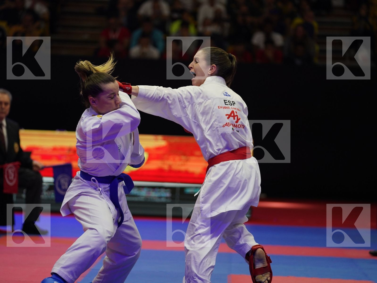 GOMEZ MORALES NADIA (Spain) vs OZCELIK ARAPOGLU SERAP (Turkey) in Senior Kumite -50 Kg - Gold bout
