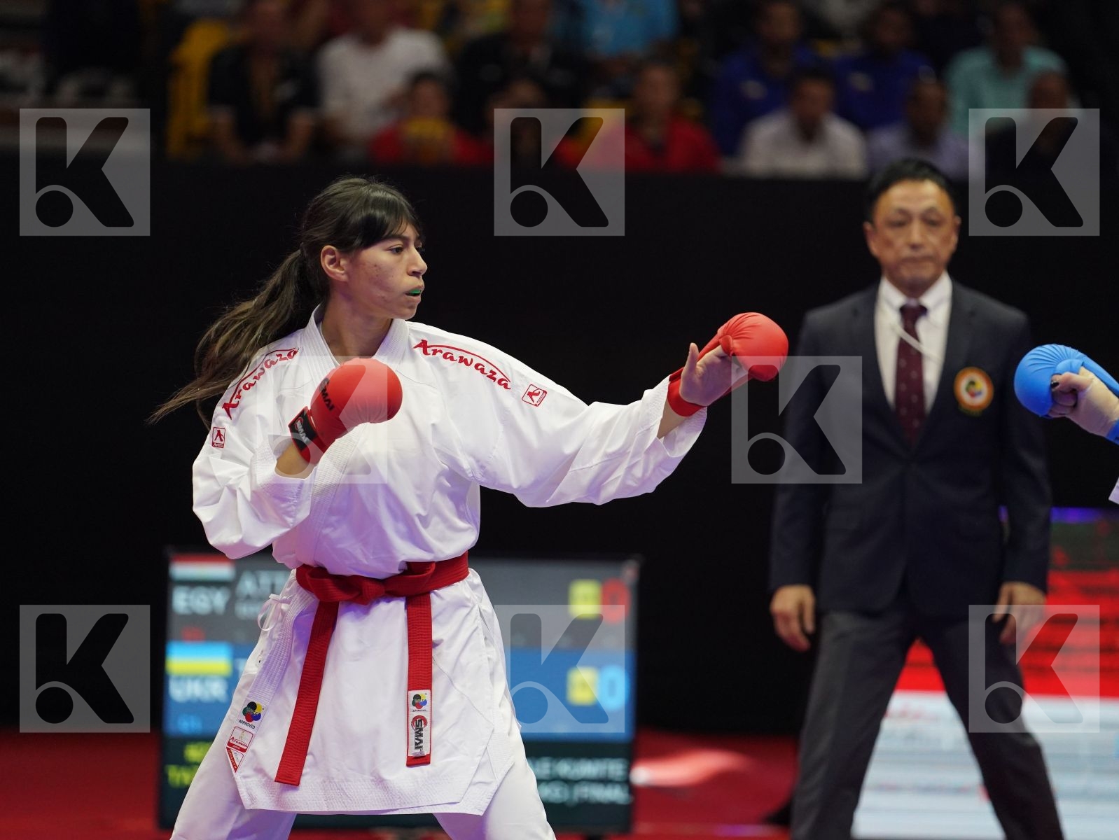 ATTIA YASSMIN (Egypt) vs TERLIUGA ANZHELIKA (Ukraine) in Senior Kumite -55 Kg - Gold bout