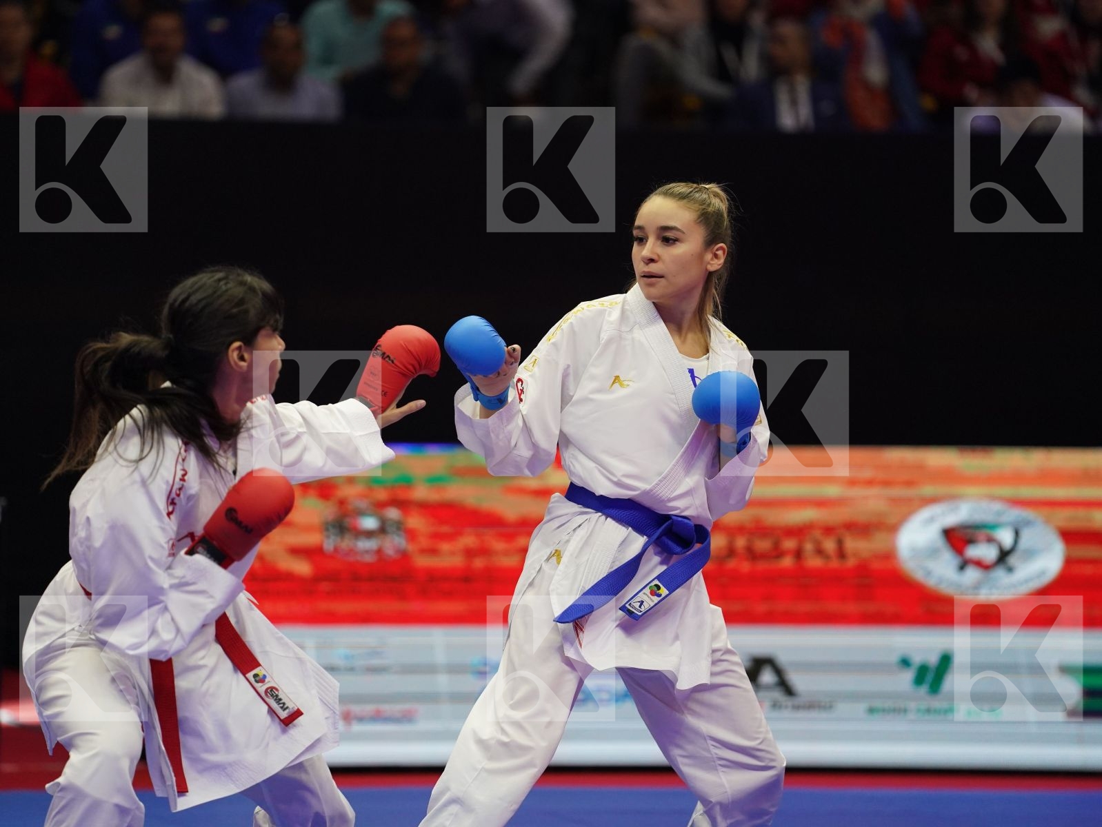 ATTIA YASSMIN (Egypt) vs TERLIUGA ANZHELIKA (Ukraine) in Senior Kumite -55 Kg - Gold bout