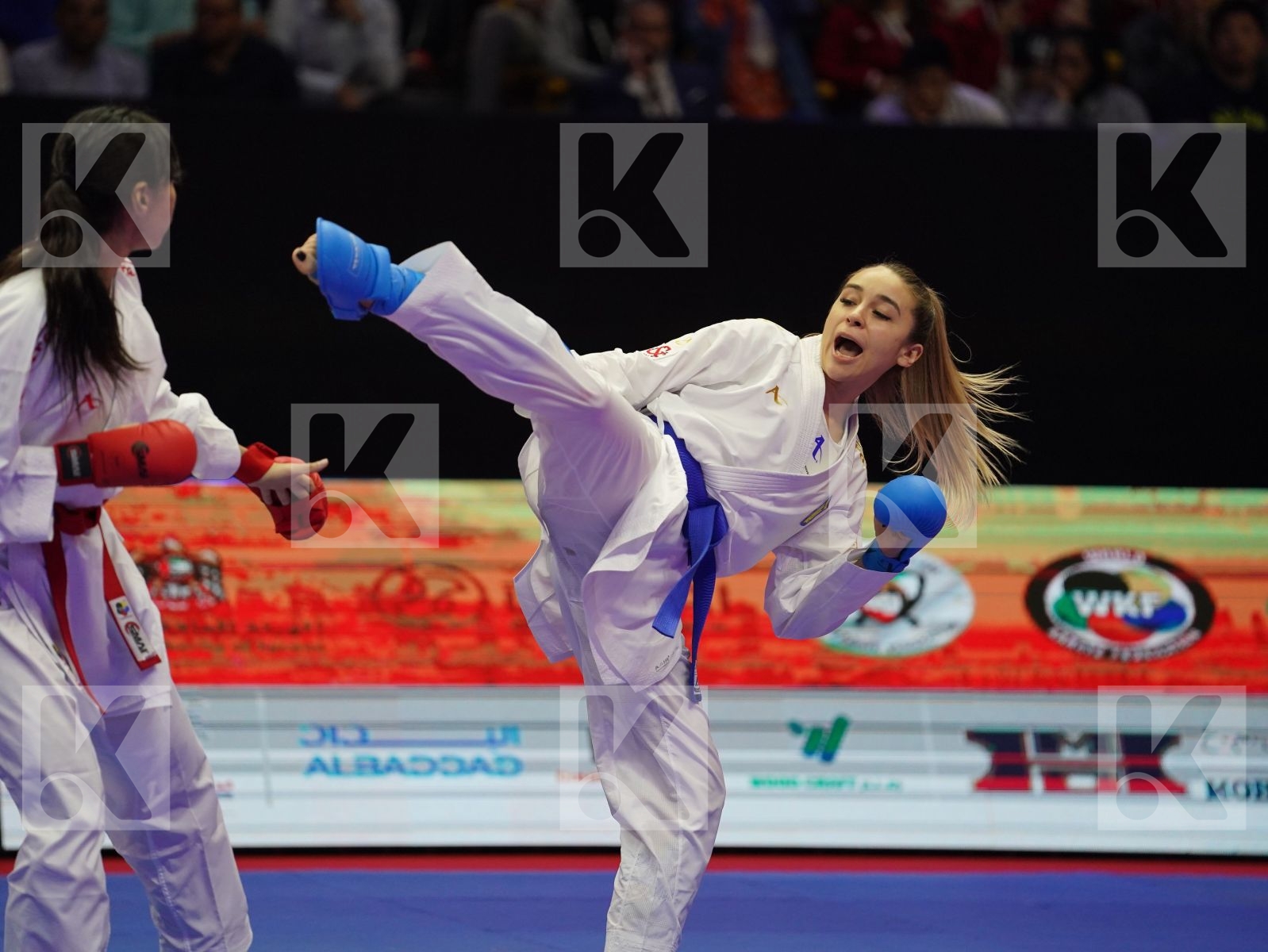 ATTIA YASSMIN (Egypt) vs TERLIUGA ANZHELIKA (Ukraine) in Senior Kumite -55 Kg - Gold bout