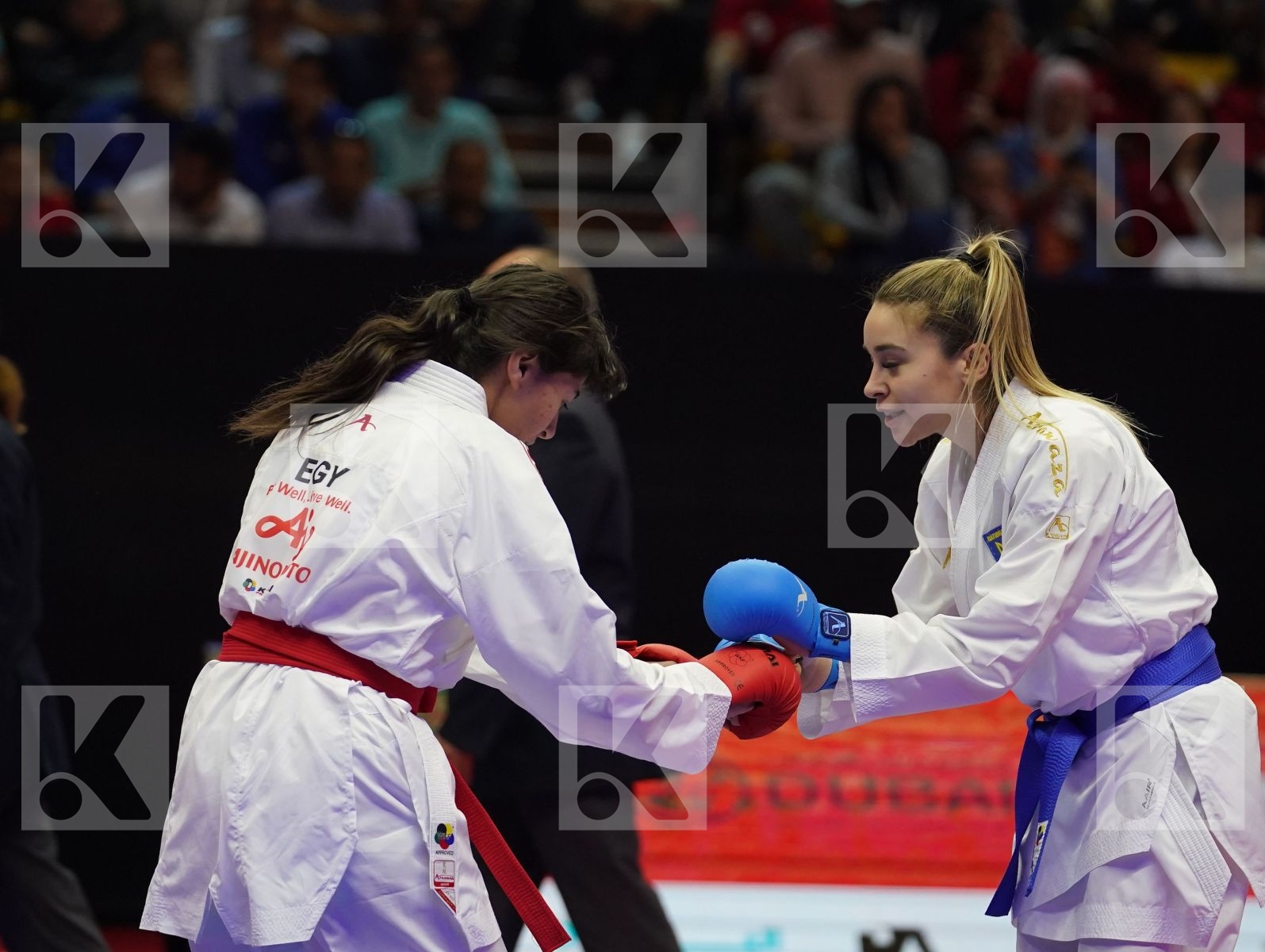 ATTIA YASSMIN (Egypt) vs TERLIUGA ANZHELIKA (Ukraine) in Senior Kumite -55 Kg - Gold bout