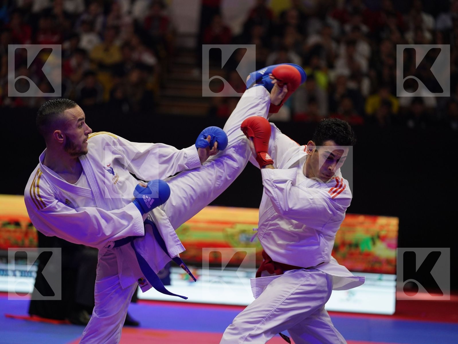 FIGUEIRA VINICIUS (Brasil) vs DACOSTA STEVEN (France) in Senior Kumite -67 Kg - Gold bout