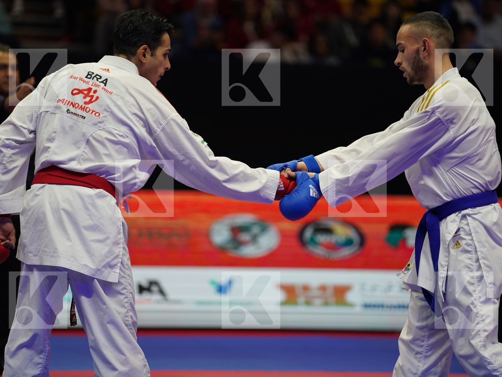 FIGUEIRA VINICIUS (Brasil) vs DACOSTA STEVEN (France) in Senior Kumite -67 Kg - Gold bout