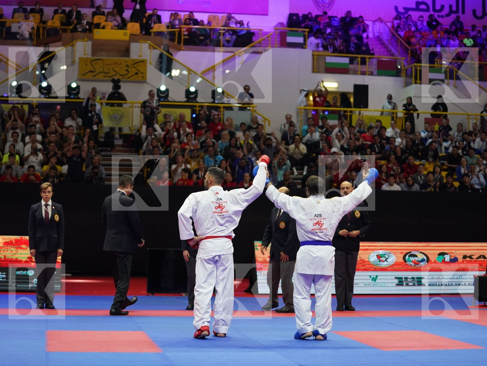 BUSA LUIGI (Italy) vs AGHAYEV RAFAEL (Azerbaijan) in Senior Kumite -75 Kg - Gold bout