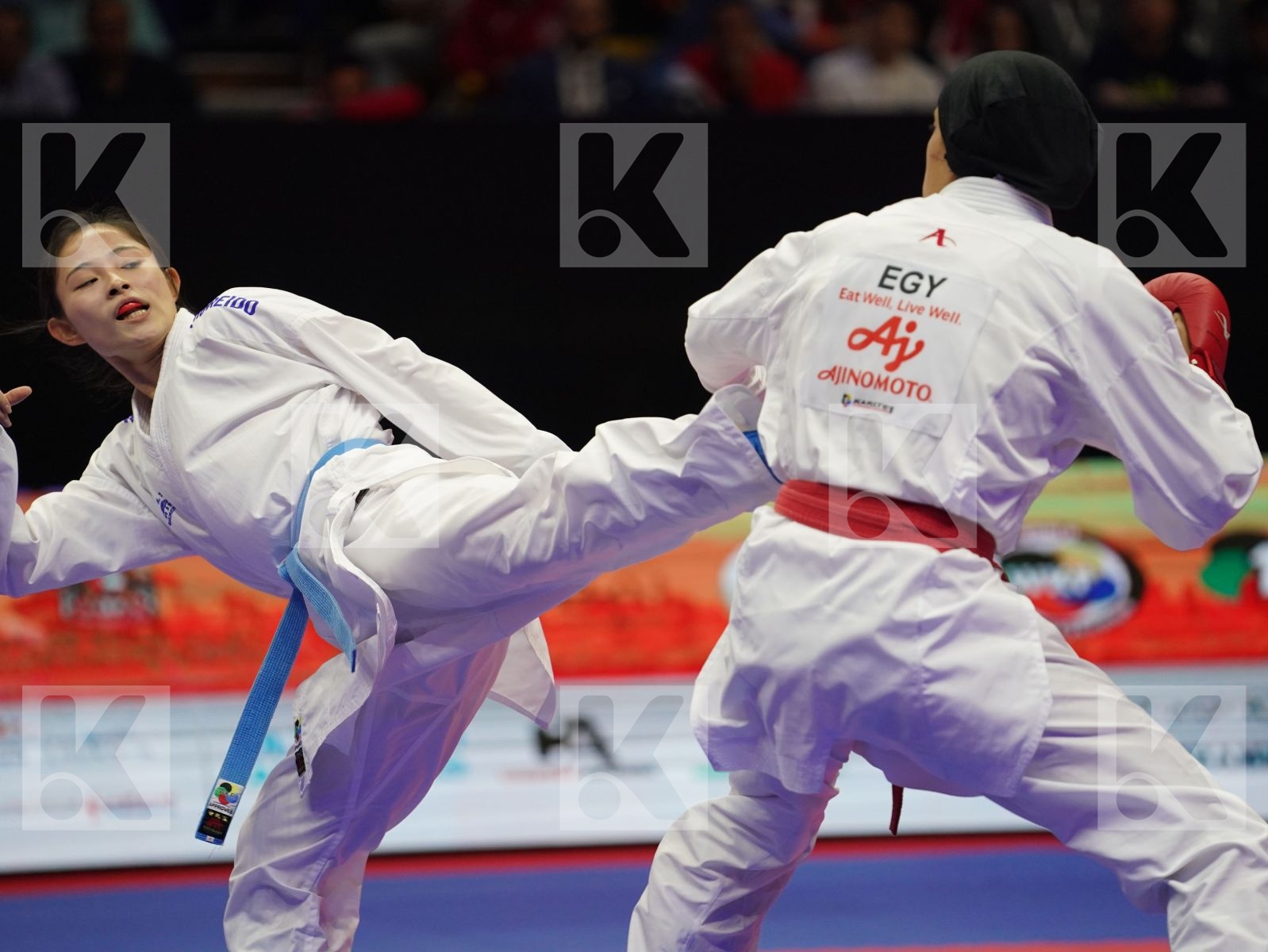 ABDELAZIZ FERYAL (Egypt) vs GONG LI (China) in Senior Kumite -68 Kg - Gold bout