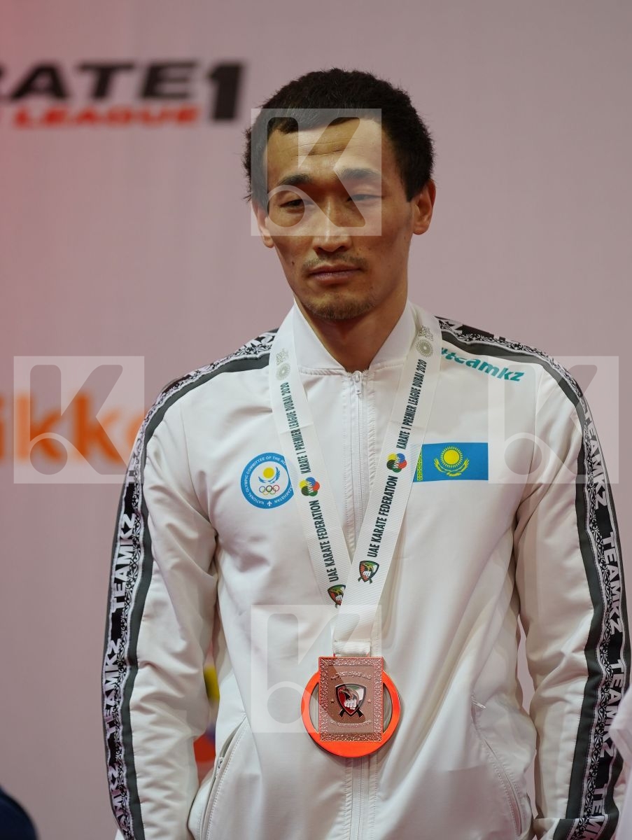 ASSADILOV DARKHAN (Kazakhstan) during podium ceremony