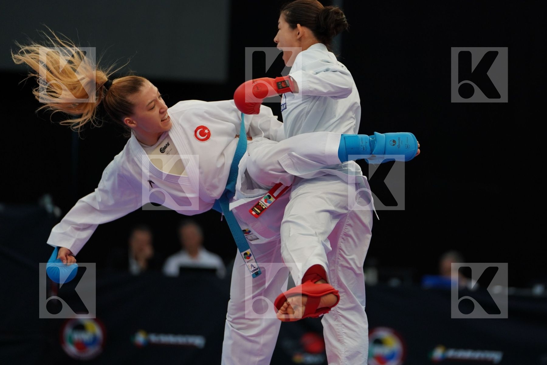Female kumite -50 kg Japan Tadano Ayaka Tokcan Umay Turkey