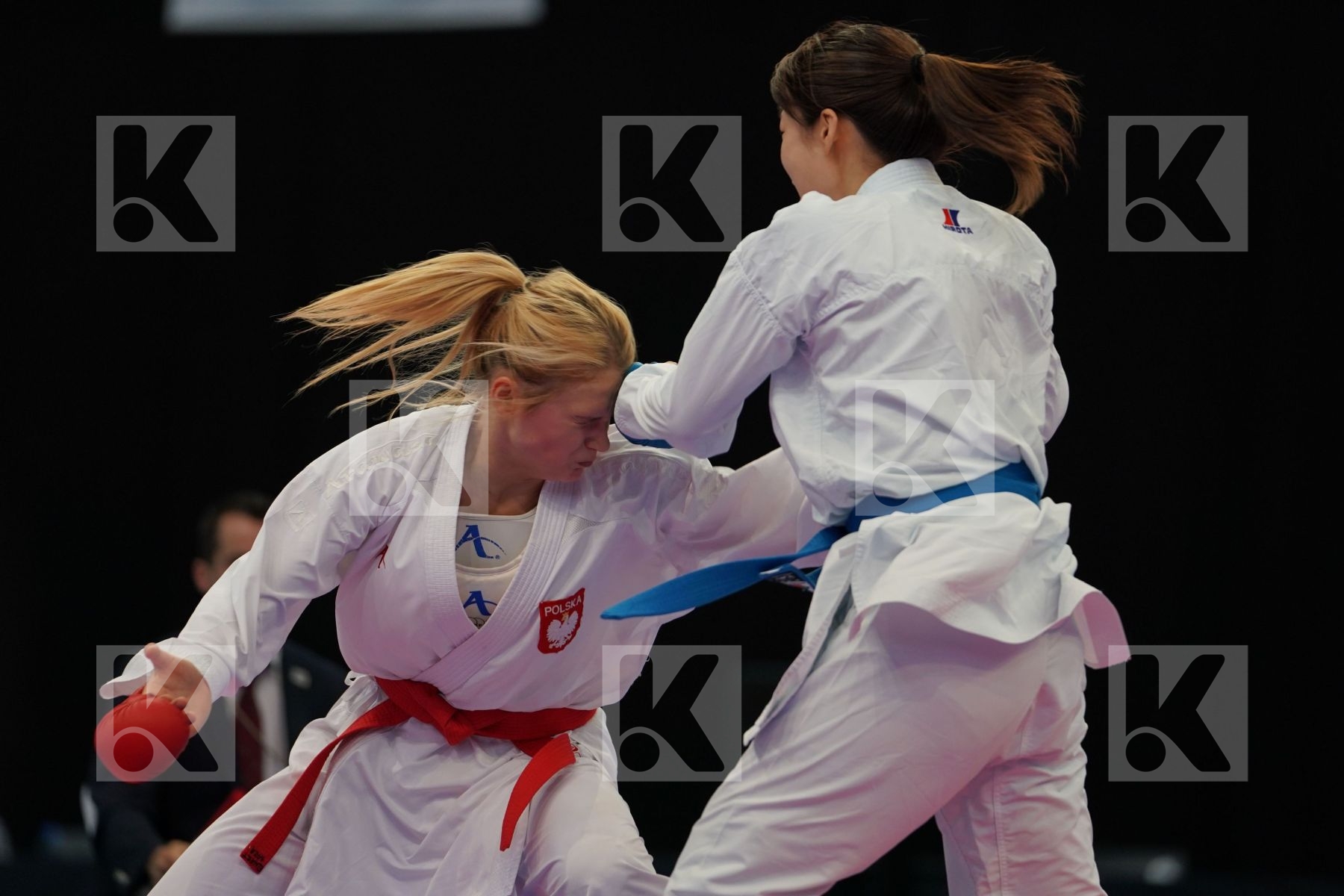Elwart Sara Female kumite -61 kg Iwato Misa Japan Poland