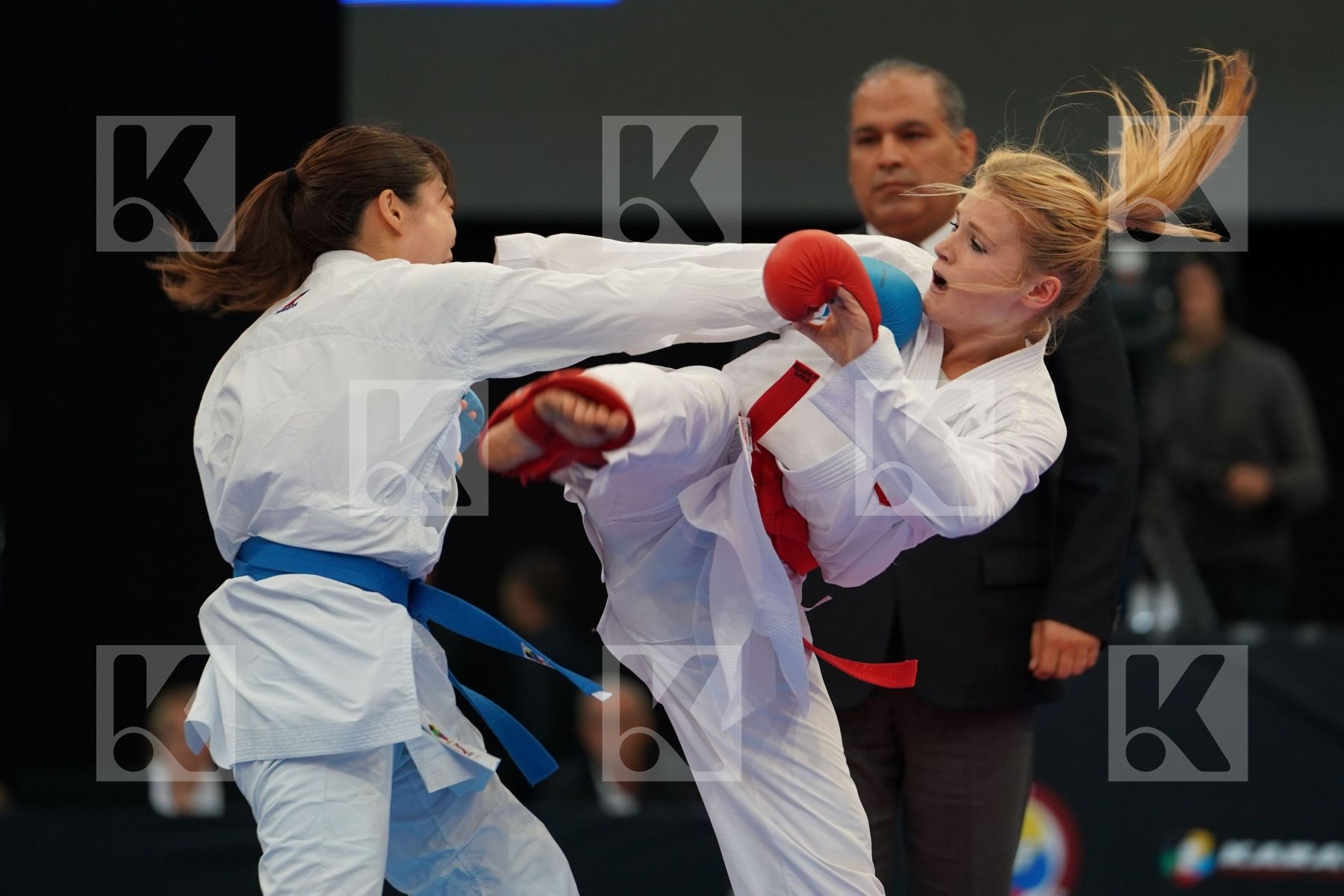 Elwart Sara Female kumite -61 kg Iwato Misa Japan Poland