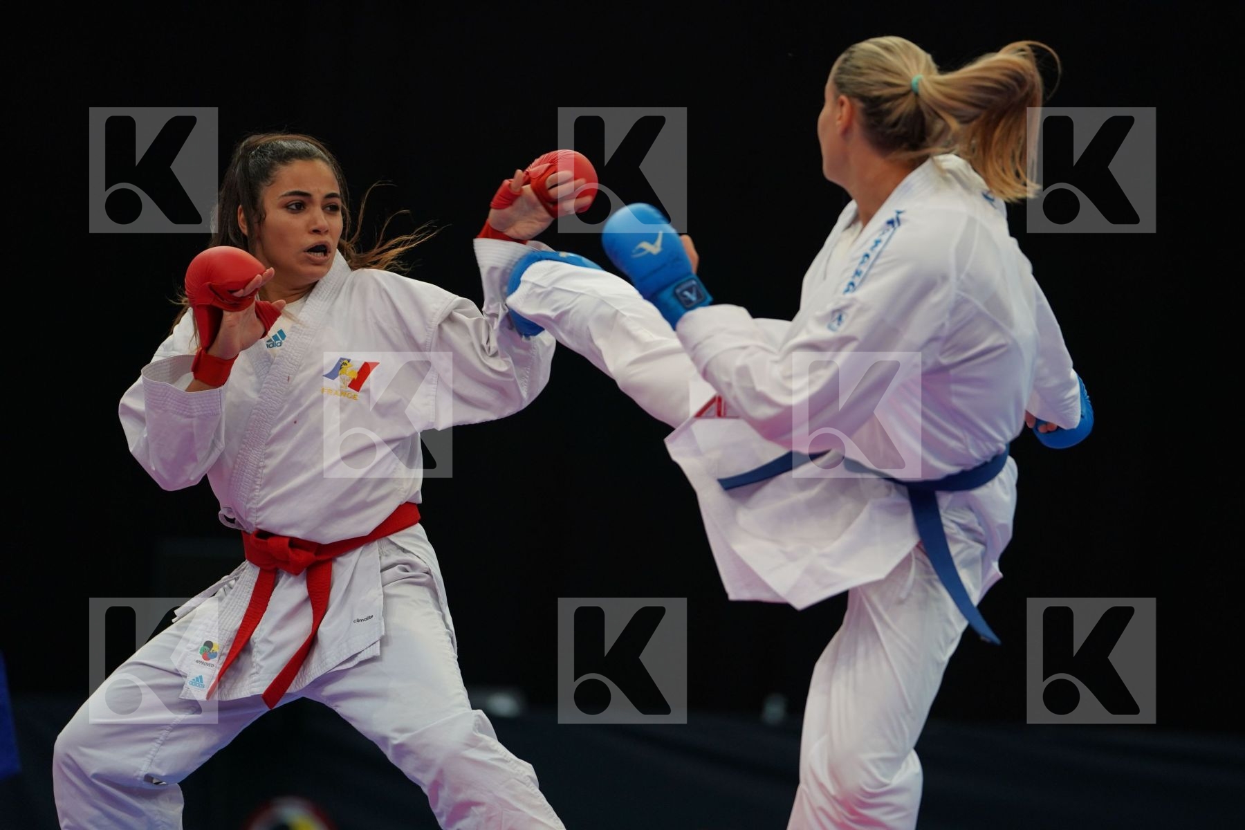 Austria Buchinger Alisa Female kumite -61 kg France Heurtault Le