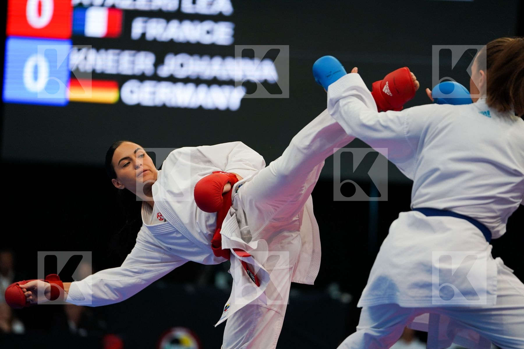 Avazeri Lea Female kumite -68 kg France Germany Kneer Johanna