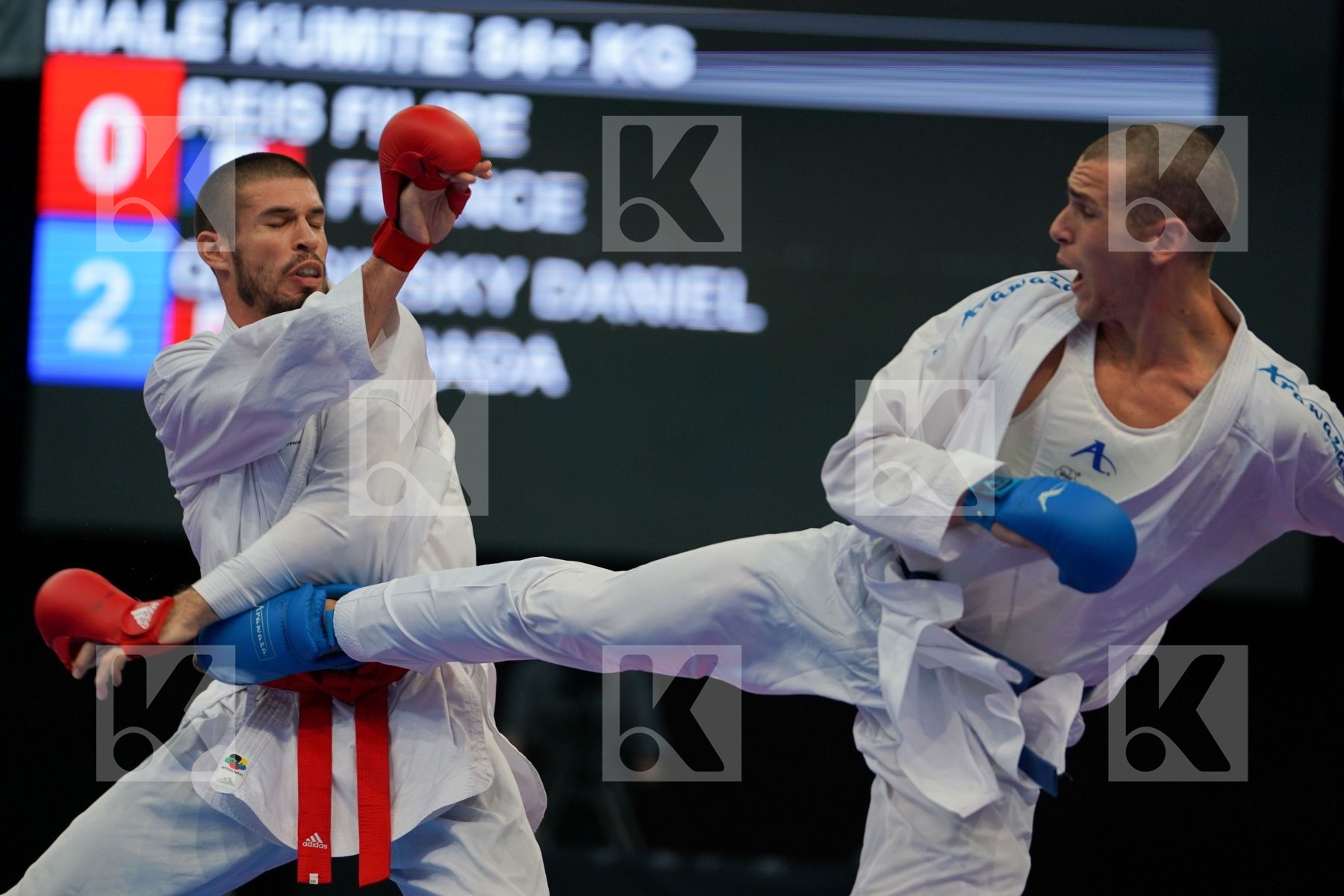Canada France Gaysinsky Daniel Male kumite 84+ kg Reis Filipe